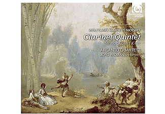Arcanto Quartett, Jörg Widmann - Mozart: Clarinet Quintet, String Quartet K. 421 (CD)