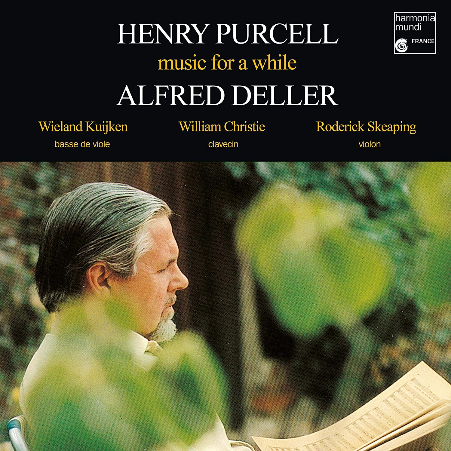 Album borító egy férfi profiljával, 'Henry Purcell' és 'Alfred Deller' felirattal.