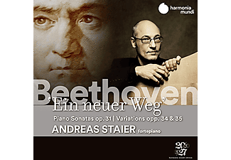 Andreas Staier - Beethoven: "Ein neuer Weg", Piano Sonatas Op. 31, Variations Opp. 34 & 35 (CD)