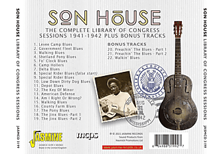 Eddie James "Son" House - Complete Library Of Congress Sessions Plus Bonus Tracks  - (CD)