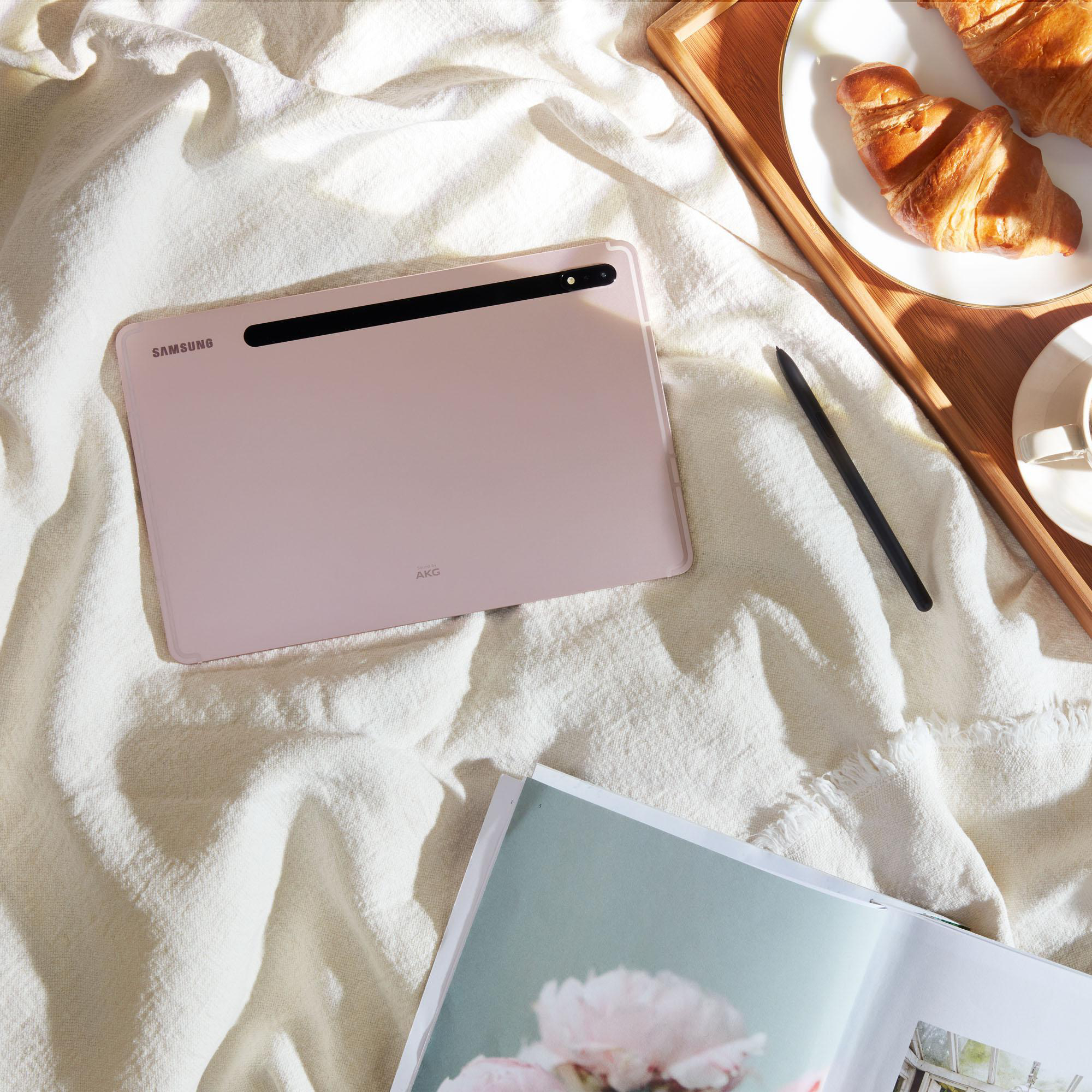 SAMSUNG Galaxy Tab S8 Wi-Fi, inklusive S-Pen, Tablet, 128 GB, 11 Zoll, Pink Gold