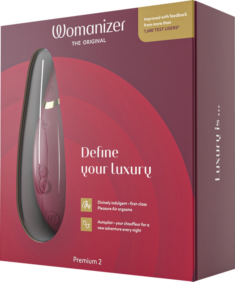 WOMANIZER Premium 2 - Klitorisstimulator (Rot)