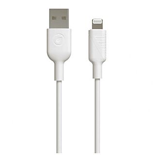 Cable USB - Muvit MCUSC0001, USB, Lightning, Para Apple, 1.20m, Blanco