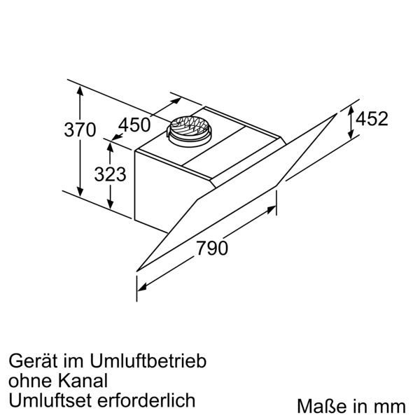 SIEMENS LC87KHM60, Dunstabzugshaube (790 mm breit, 499 mm tief)