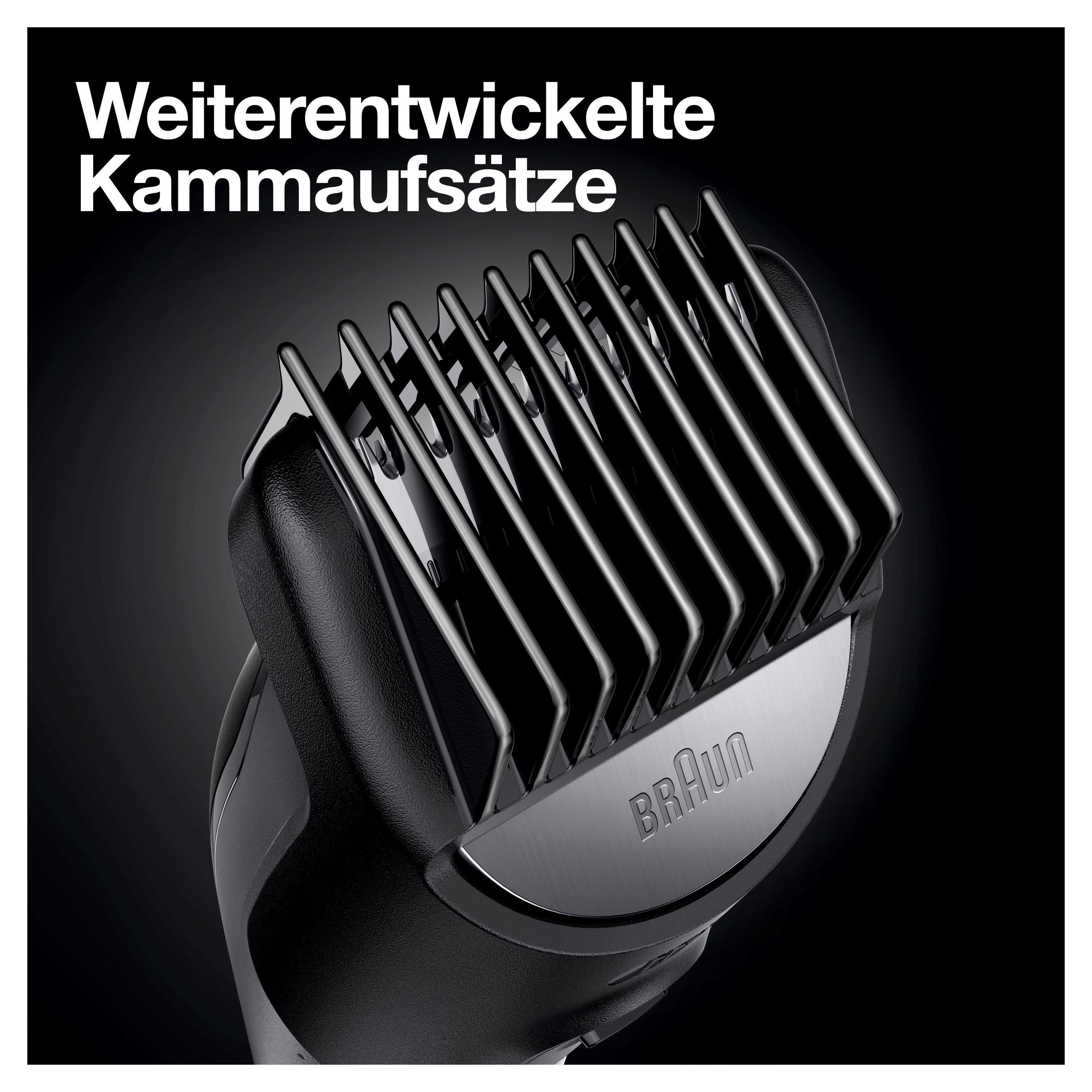 BRAUN Multi-Grooming-Kit 7 MGK7321, 10-in-1-Barttrimmer und Haarschneider, Slate Grey Barttrimmer und Haarschneider, Slate Grey, Akkubetrieb