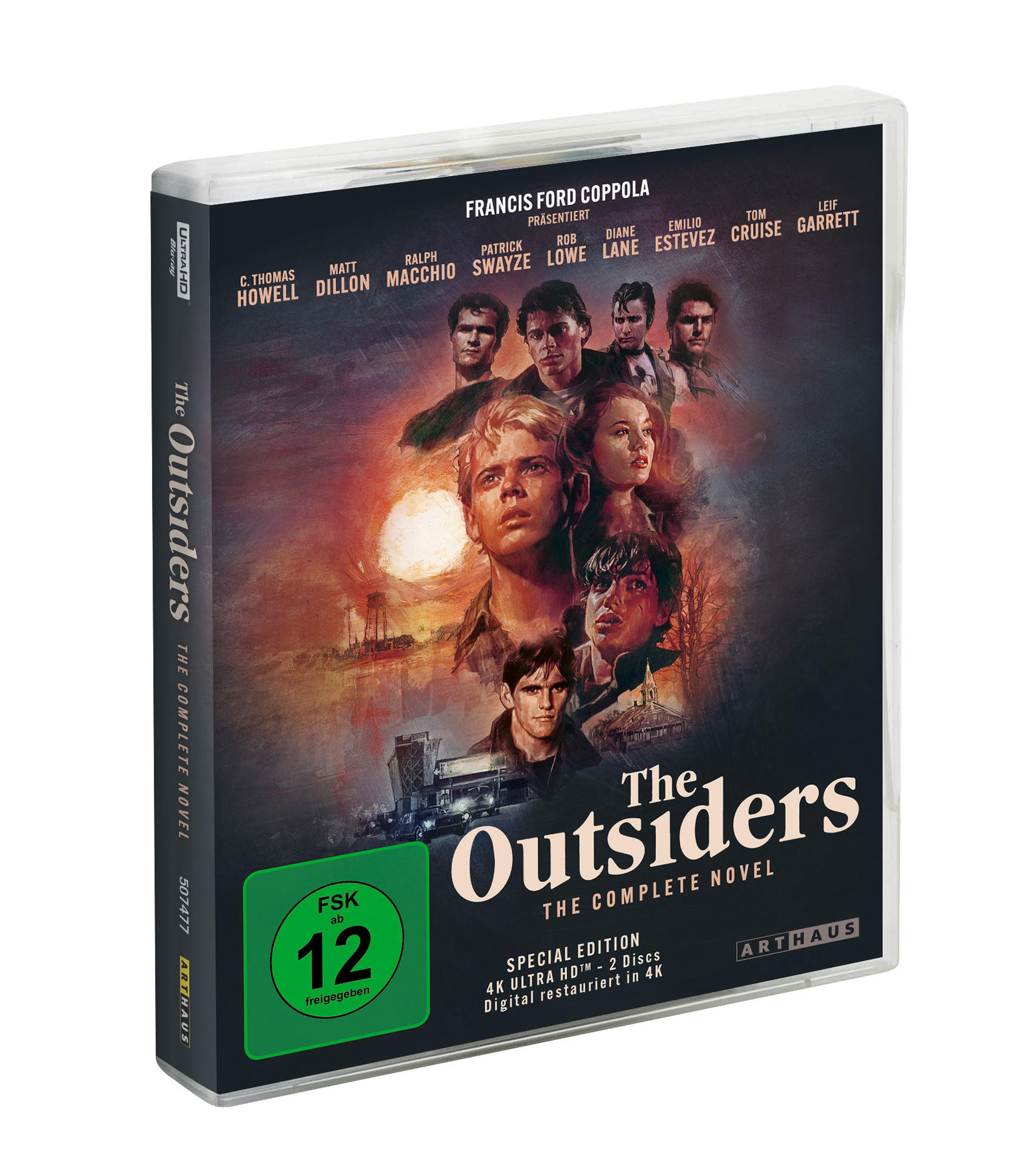 The Outsiders DVD-Hülle, das Cover zeigt mehrere Gesichter, FSK 12 Logo.