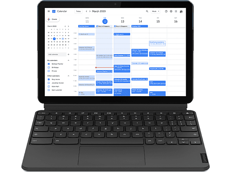 REACONDICIONADO Seminuevo Muy bueno Portátil - Lenovo Chromebook CT-X636F, 10.1" Full HD, MediaTek P60T, 4GB RAM, 128eMCP, ARM Mali-G72, Chrome OS
