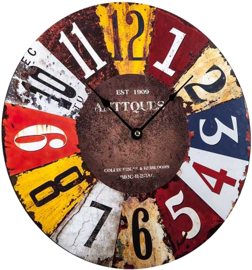 TECHNOLINE Vintage falióra, nagy számokkal (WT1019)