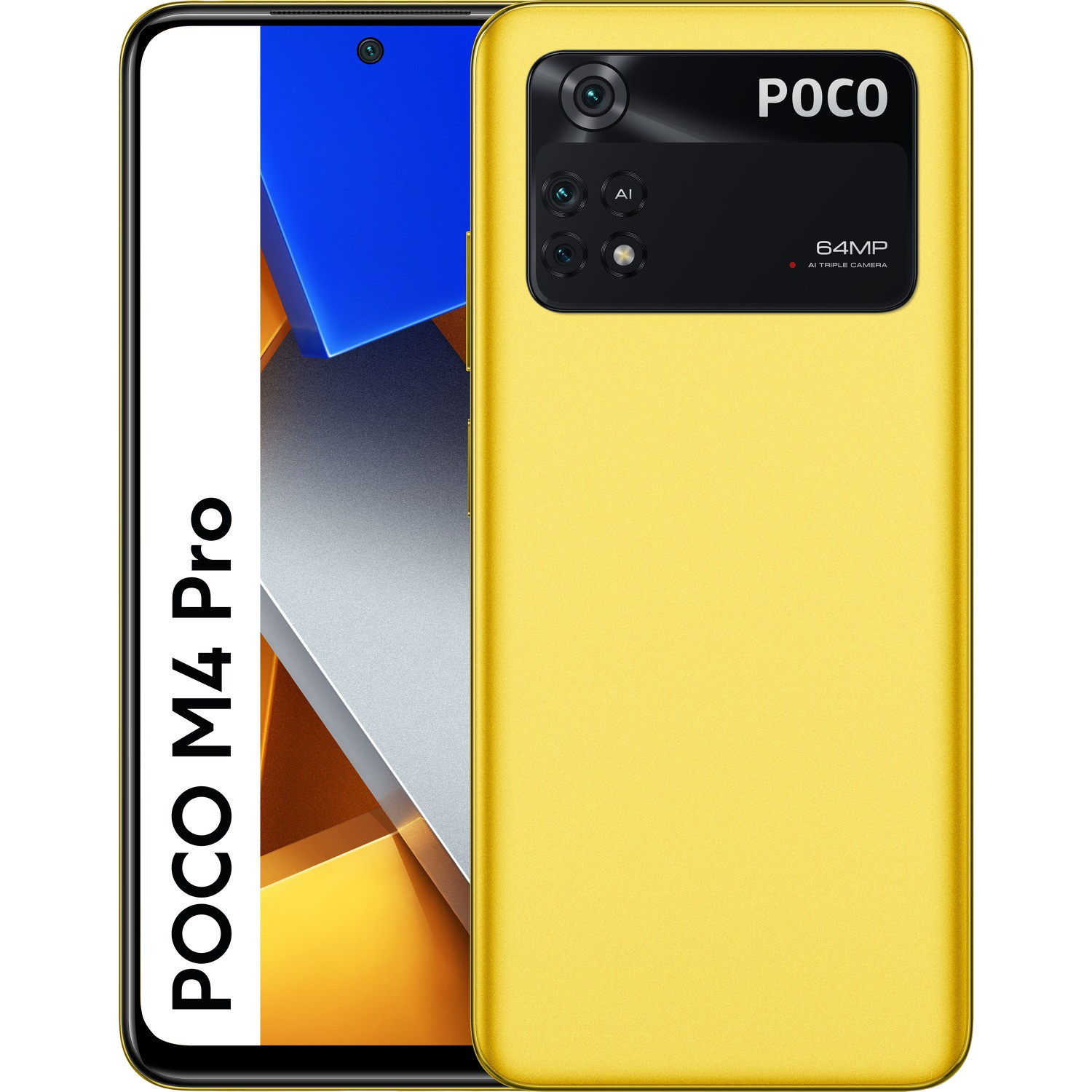 Móvil - POCO M4 Pro, Amarillo, 128 GB, 6 GB RAM, 6.43" FHD+, MediaTek Helio G96, 5000 mAh, Android 11