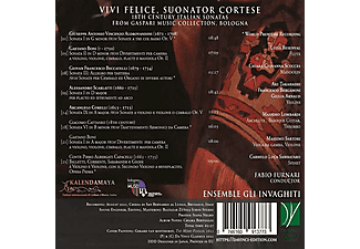 Ensemble Gli Invaghiti - VIVI Felice,Suonator Cortese (Ital.18th)  - (CD)