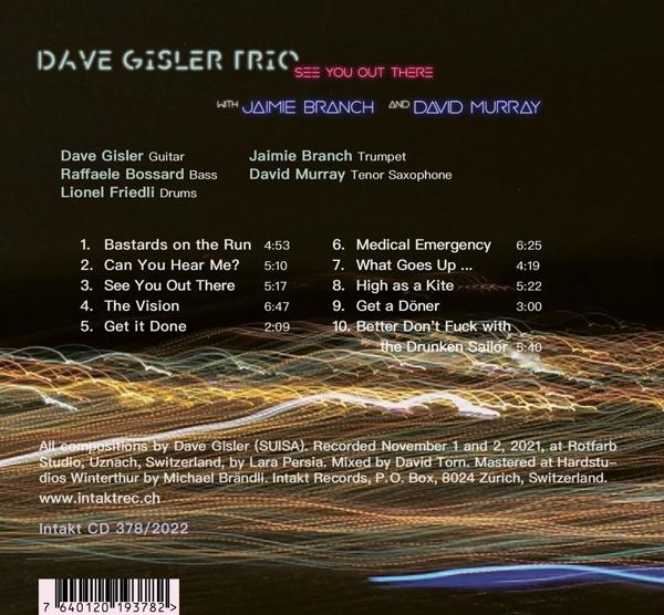 Gisler,Dave Trio/Branch,J./Murray,D. - See You Out There  - (CD)
