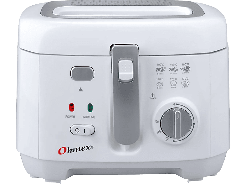 OHMEX FRY 1180 - Fritteuse (Weiss)