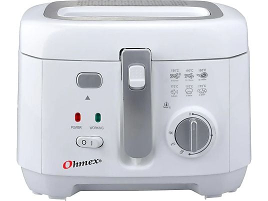 OHMEX FRY 1180 - Friggitrice a olio (Bianco)