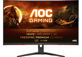 AOC CQ32G2SE/BK Curved 32 Zoll QHD Gaming Monitor (1 ms Reaktionszeit ...