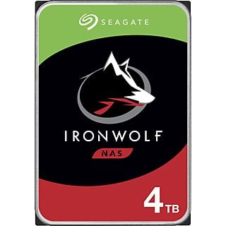 SEAGATE IronWolf NAS - Disque dur (HDD, 4 To, argent/noir)
