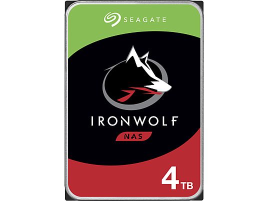 SEAGATE IronWolf NAS - Festplatte (HDD, 4 TB, Silber/Schwarz)