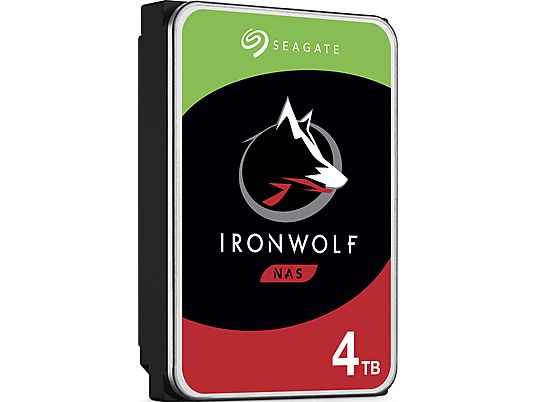SEAGATE IronWolf NAS - Festplatte (HDD, 4 TB, Silber/Schwarz)