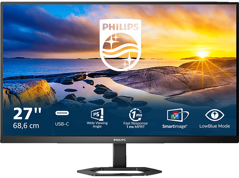 Monitor PHILIPS 27E1N5300AE 27 Zoll Full-HD Monitor (1 ms Reaktionszeit