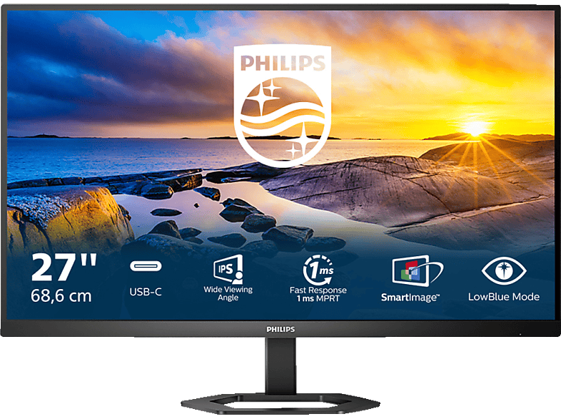 PHILIPS 27E1N5300AE 27 Zoll Full-HD Monitor (1 ms Reaktionszeit, 75 Hz)