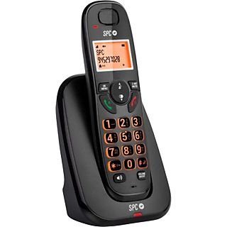Teléfono - SPC Kairo 7331N, Inalámbrico, Función Manos Libres, Pantalla iluminada, Volumen Boost, Negro