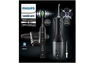 PHILIPS HX3866/43 Sonicare Diamond Clean 9000 Elektrische Tandenborstel + Power Flosser 3000 Monddouche Zwart