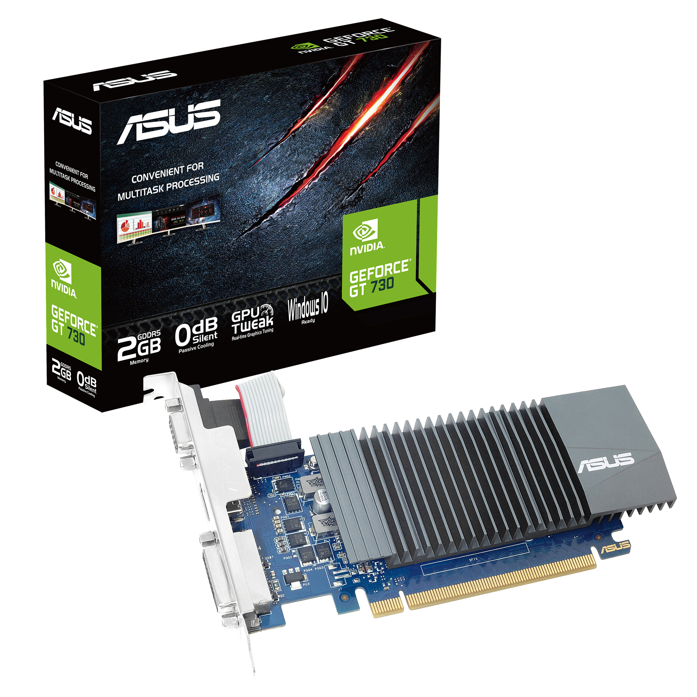 ASUS GeForce GT 730 2GB (90YV07G4-M0NA00) (NVIDIA, Grafikkarte)