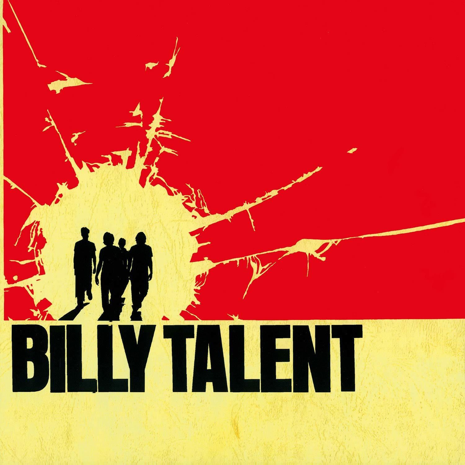 Album borító, piros háttér, fekete személy sziluettek, 'BILLY TALENT' szöveg.