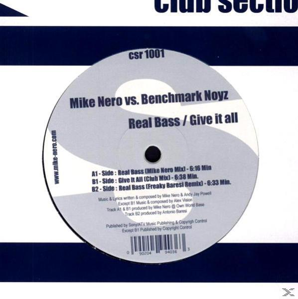 Bass-Give NERO,MIKE Real All - FEAT.NOYZ,BENCHMA It (Vinyl) -