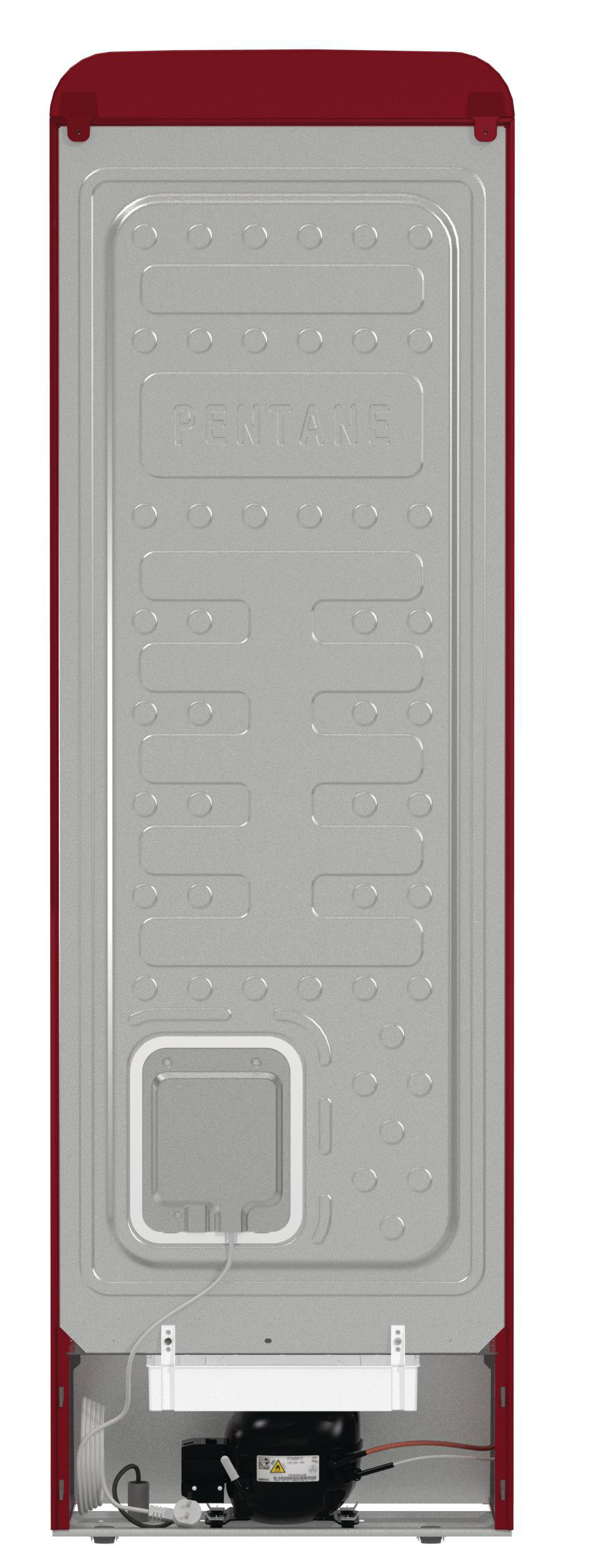 GORENJE ONRK619DR Gorenje Retro Collection Kühlgefrierkombination (D, 300 l, 1940 mm hoch, Bordo)