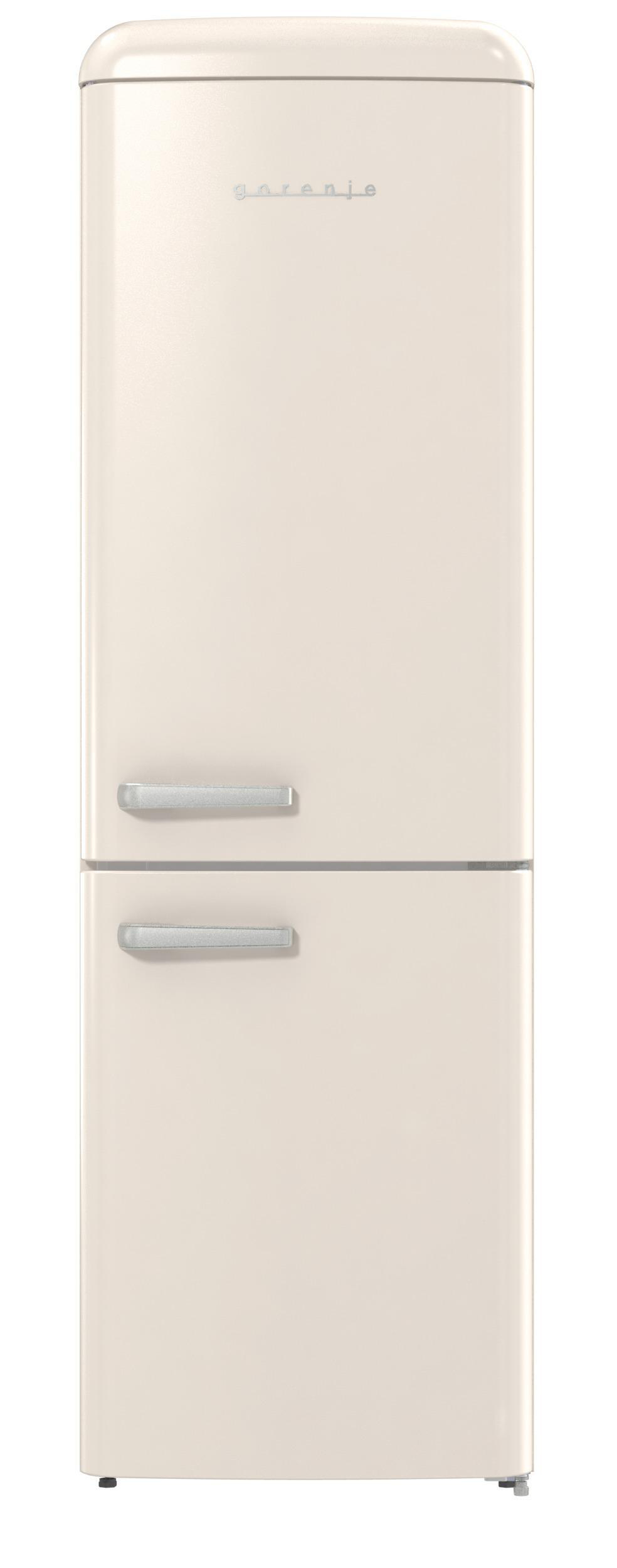 GORENJE ONRK619DC Gorenje Retro Collection Kühl- / Gefrierkombination (D, 300 l, 1940 mm hoch, Creme)
