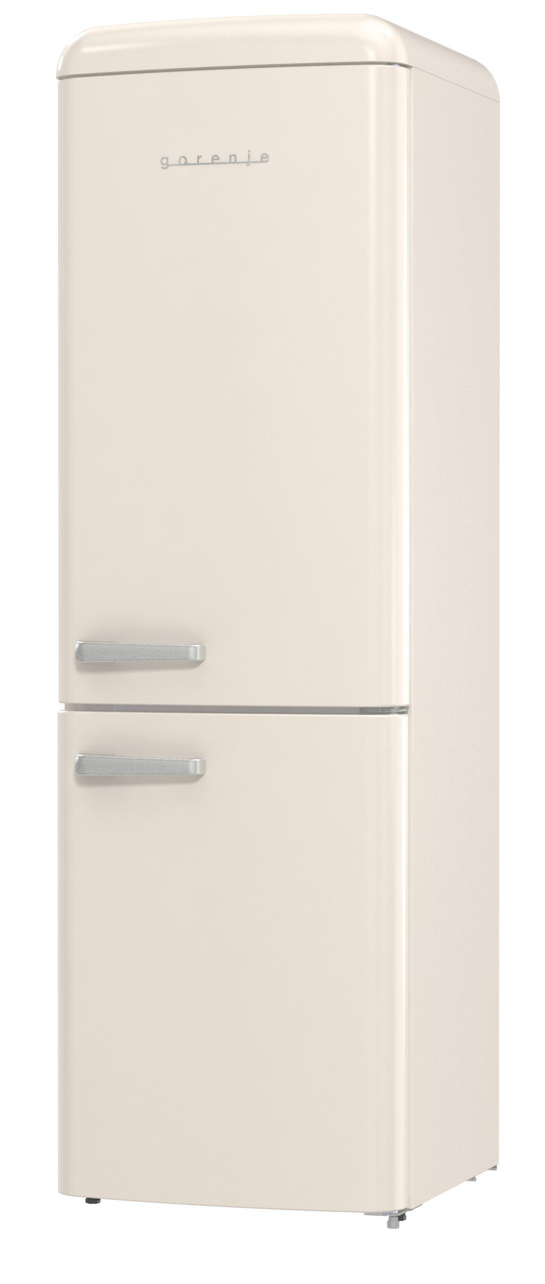 GORENJE ONRK619DC Gorenje Retro Collection Kühl- / Gefrierkombination (D, 300 l, 1940 mm hoch, Creme)