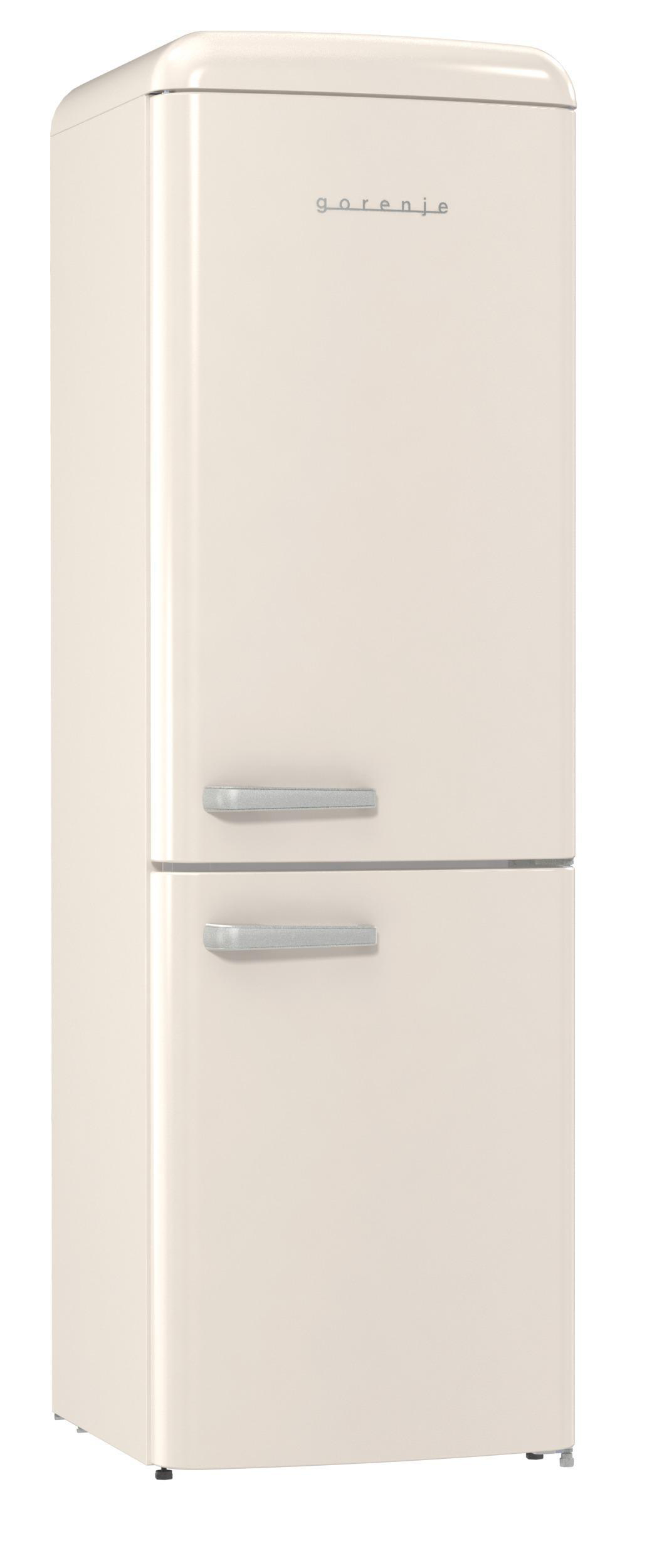GORENJE ONRK619DC Gorenje Retro Collection Kühl- / Gefrierkombination (D, 300 l, 1940 mm hoch, Creme)