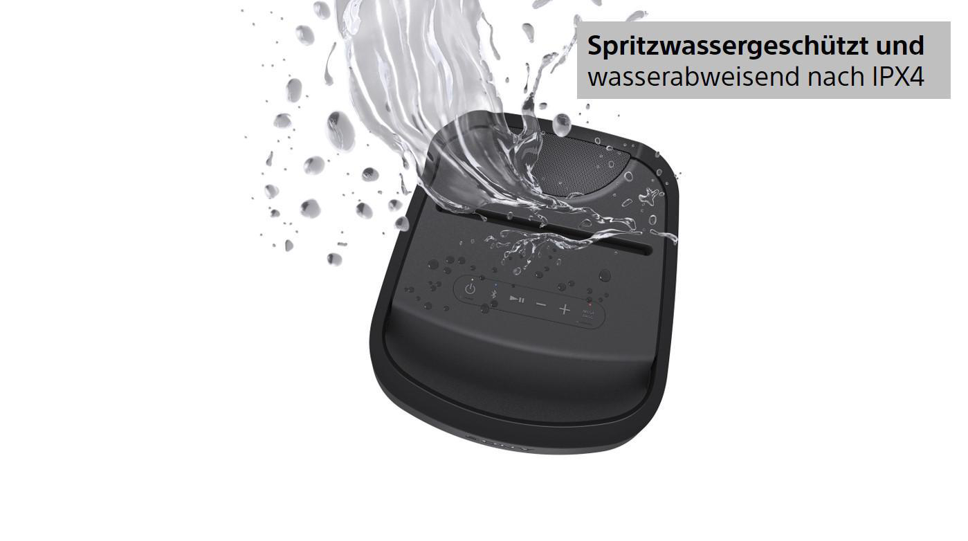 SONY SRS-XP700 spritzwasserfeste Partybox, Schwarz