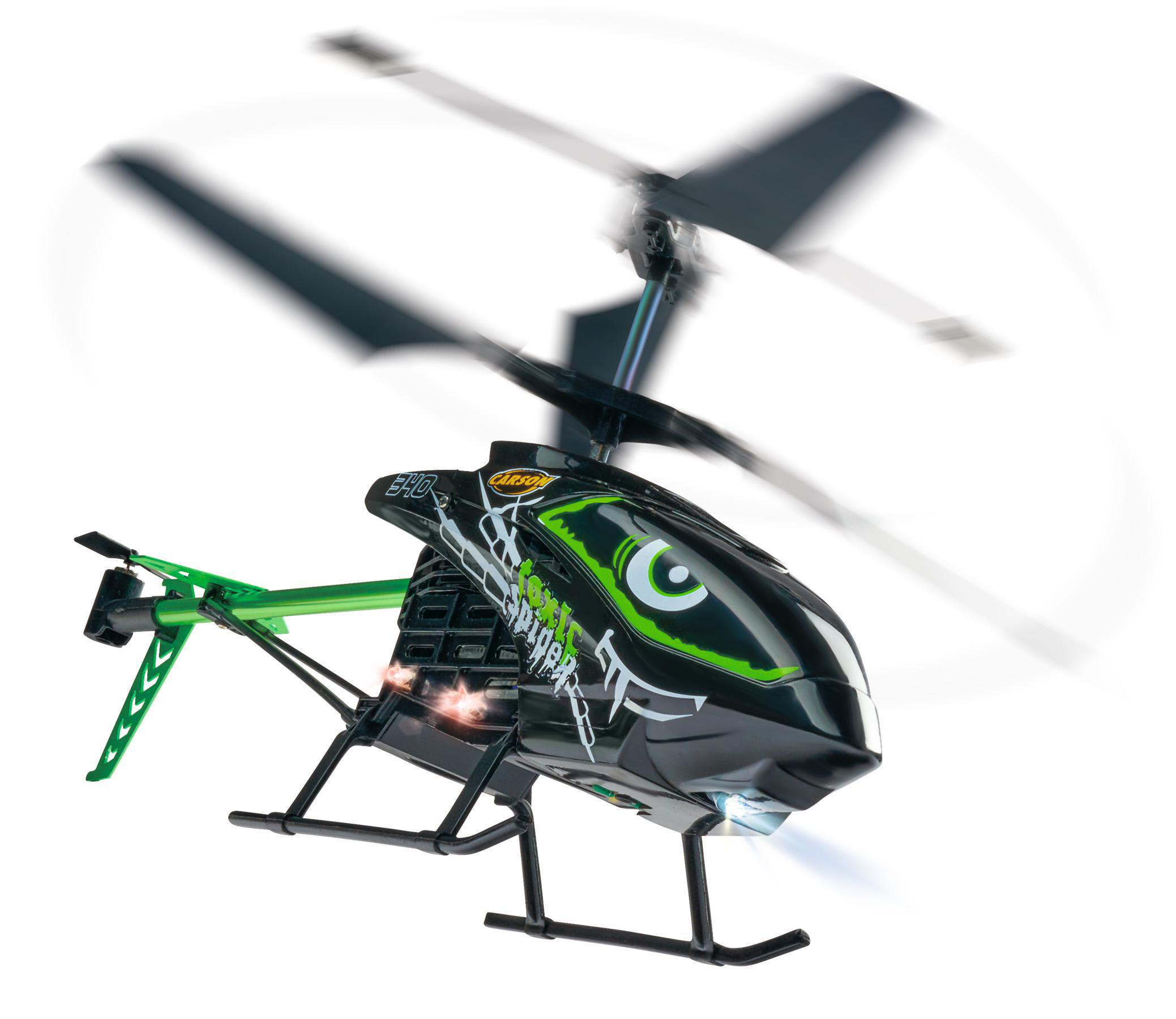 CARSON Toxic Spider 340 100% RTF, ferngesteuerter Helikopter R/C Spielzeughelikopter, Grün