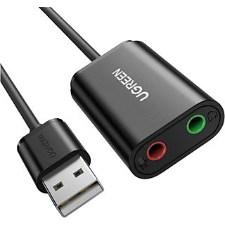 UGREEN 30724 - Scheda audio USB esterna (Nero)