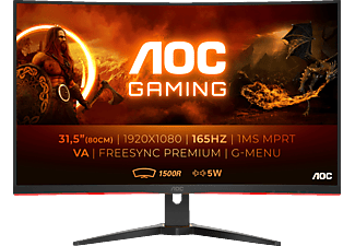 AOC C32G2AE/BK 31,5 Zoll Full-HD Gaming Monitor (1 ms Reaktionszeit, 165 Hz)