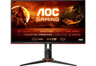 AOC C27G2U 27 Zoll Full-HD Gaming Monitor (1 ms Reaktionszeit, 165 Hz)