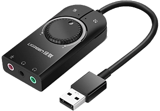 UGREEN 40964 - Externe USB Soundkarte (Schwarz)