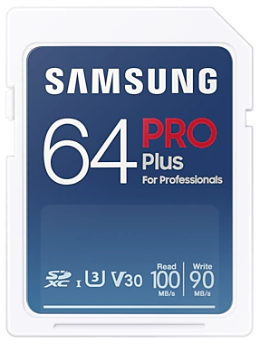 SAMSUNG Carte mémoire SD Pro Plus 64 GB (MB-SD64K/EU)
