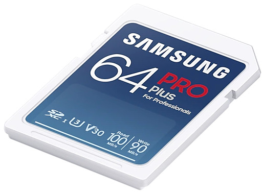SAMSUNG Carte mémoire SD Pro Plus 64 GB (MB-SD64K/EU)