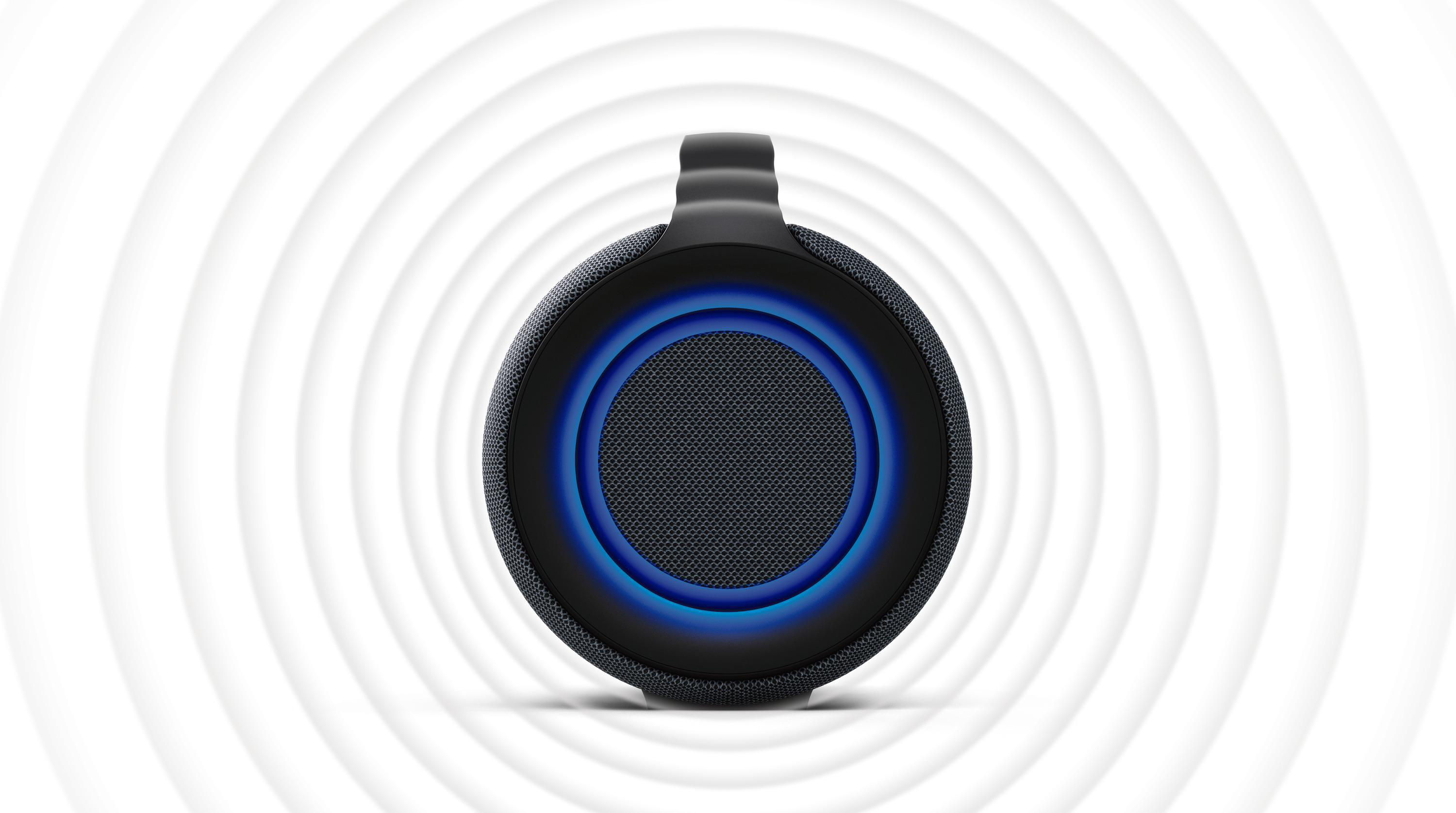 SONY SRS-XG500 Bluetooth Lautsprecher, Schwarz, Wasserfest