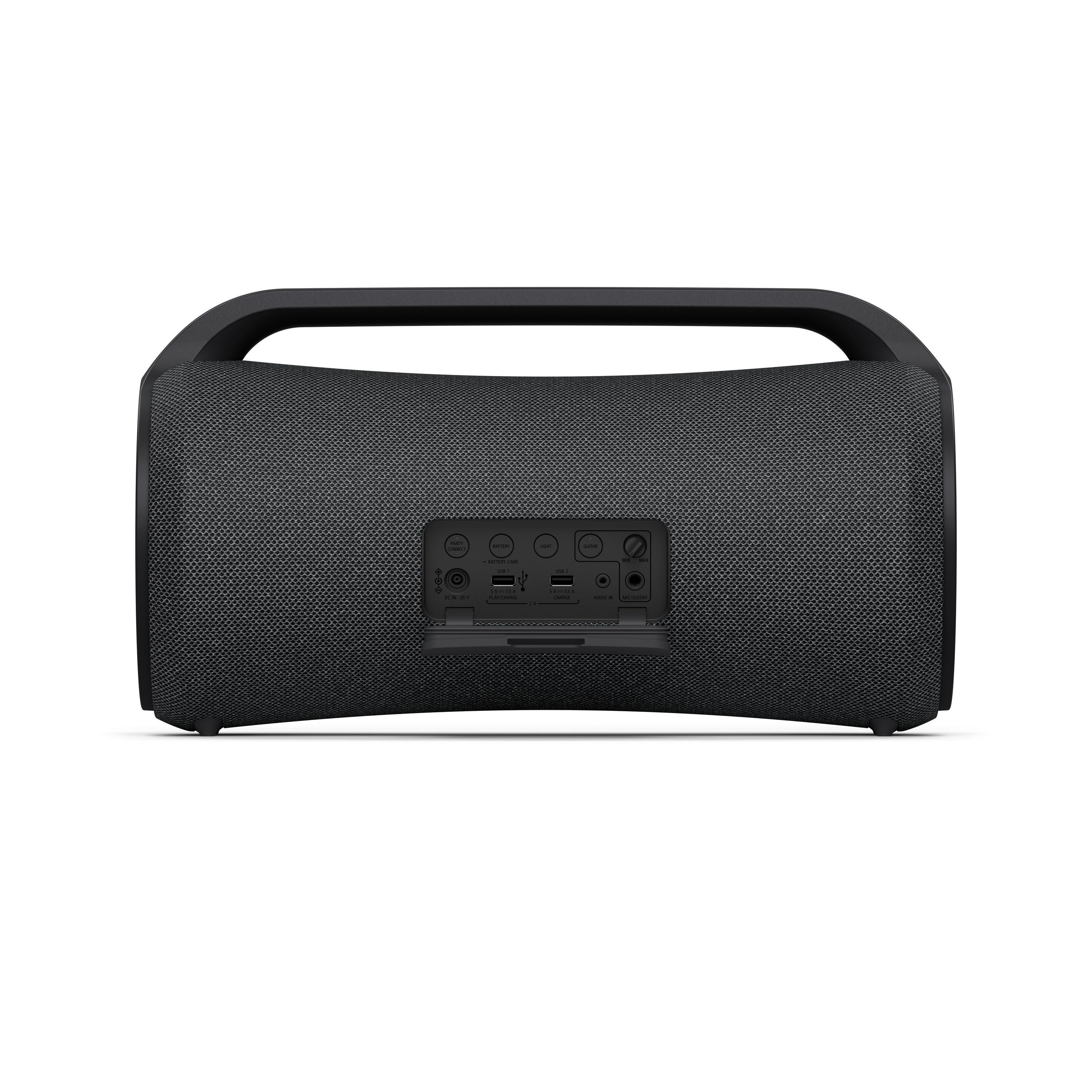 SONY SRS-XG500 Bluetooth Lautsprecher, Schwarz, Wasserfest