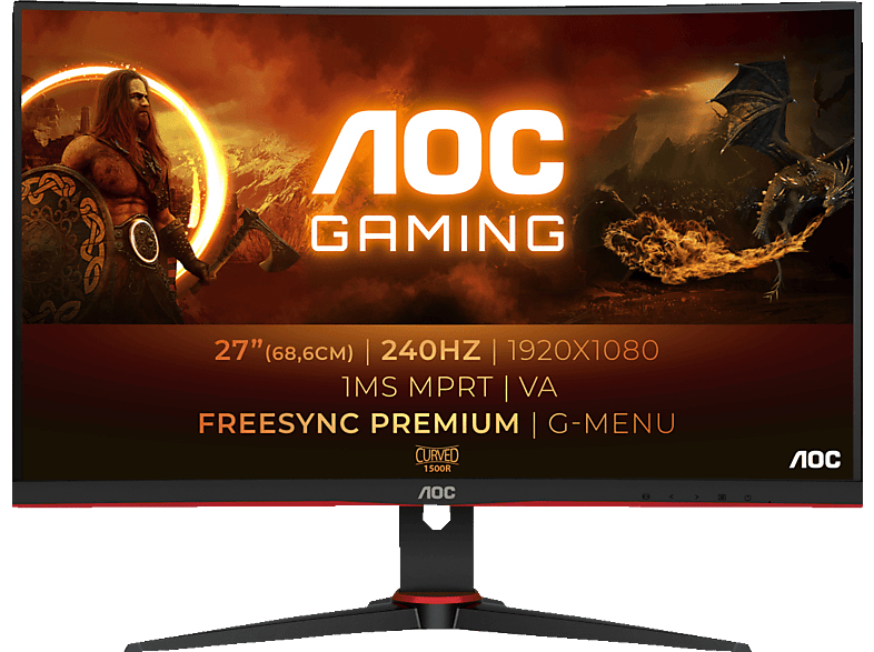 AOC C27G2ZE 27 Zoll Full-HD Gaming Monitor (0,5 ms Reaktionszeit | SATURN