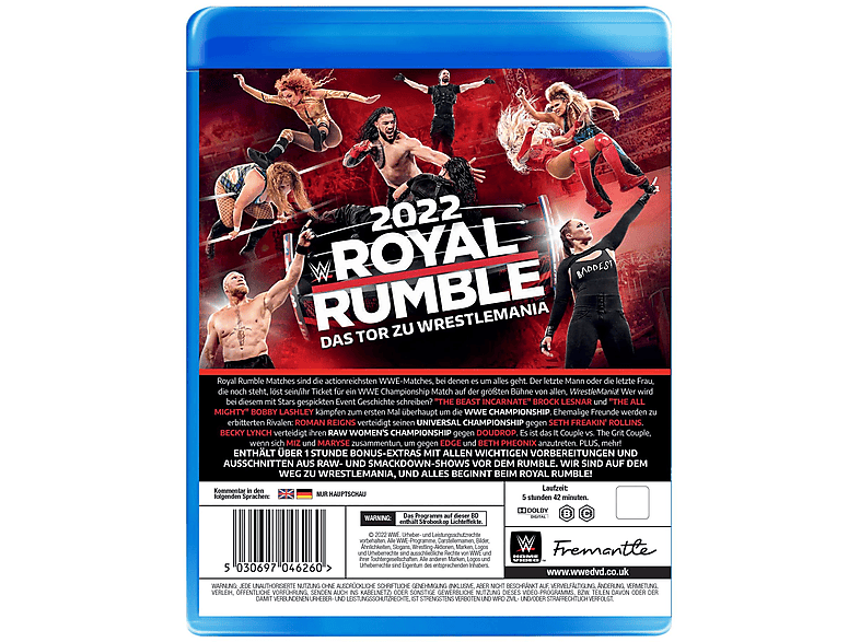 Thumbnail - WWE - Royal Rumble 2022 Blu-ray