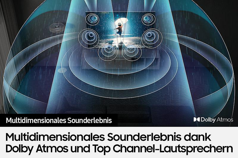 SAMSUNG GQ65QN800B Neo QLED TV (Flat, 65 Zoll / 163 cm, UHD 8K, SMART TV, Tizen™ mit Gaming Hub)