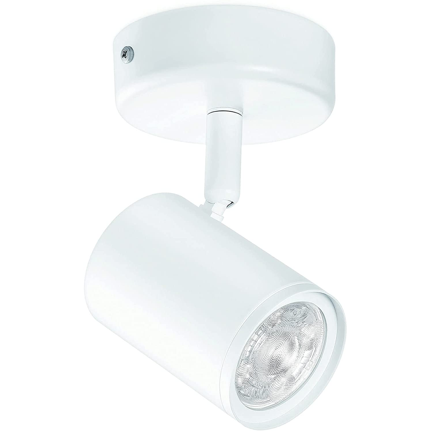 Lámpara - WiZ Imageo Spots 1, Inteligente, Conexión Plug & Play, Luz blanca fría/ cálida, WiFi, BT, Blanco