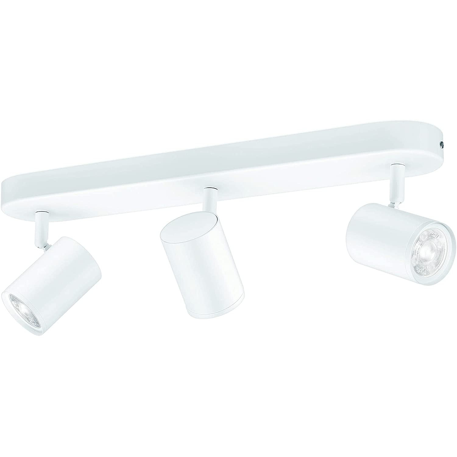 Lámpara - WiZ Imageo Spots 3, Inteligente, Luz blanca fría/ cálida, WiFi, Bluetooth, 3 bombillas, Blanco