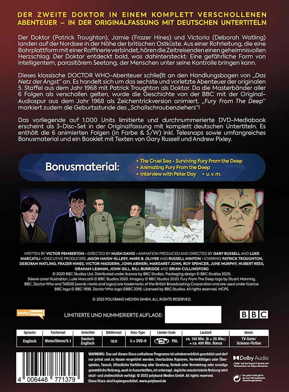 Doctor Who - 2. Doktor: Fury from the Deep DVD