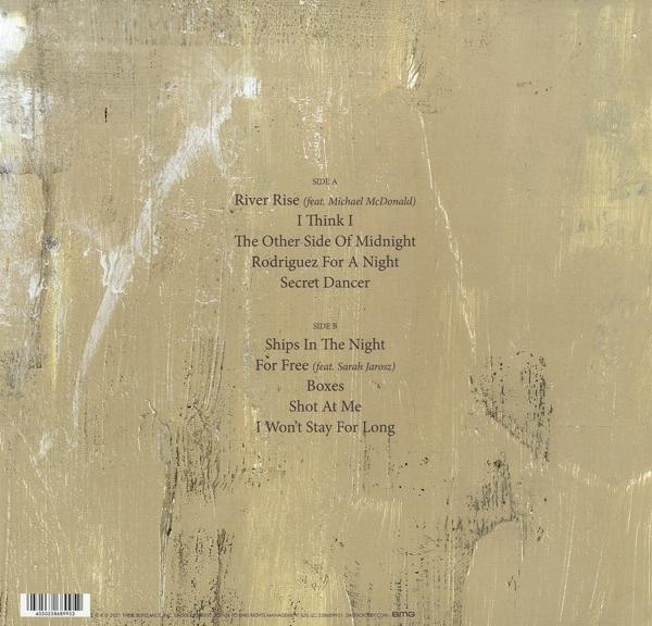 Album borító, számlistával. A háttér texturált, elhalványult arany színű.