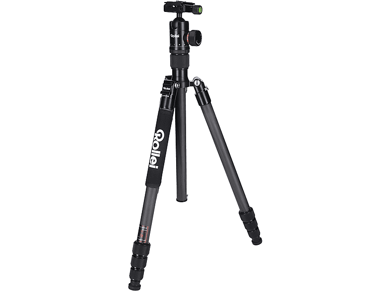 ROLLEI C5I Carbon Dreibein Stativ, Schwarz, Höhe offen bis 1575 mm